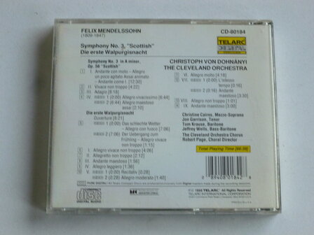 Mendelssohn - Symphony no 3 / Christoph von Dohnanyi