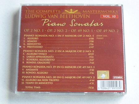 Beethoven - Piano Sonatas 1,2,19 / John Lill 