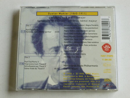 Mahler - Symphony no 8 / Edo de Waart (2 CD)
