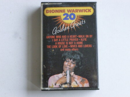 Dionne Warwick - 20 Golden Greats (cassette bandje)
