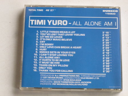 Timi Yuro - All alone am i 