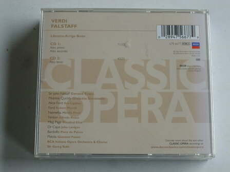 Verdi - Falstaff / Solti, Evans, Freni, Merrill (2 CD)