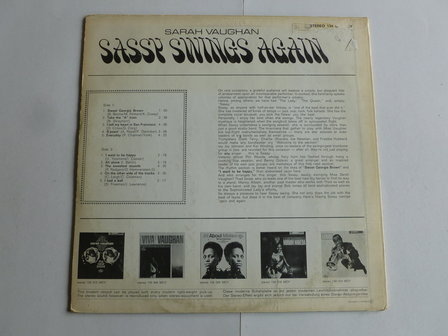 Sarah Vaughan - Sassy Swings Again (LP)