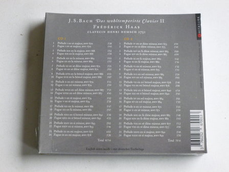 J.S. Bach - Das Wohltemperirte Clavier II / Frederick Haas (2 CD) Nieuw