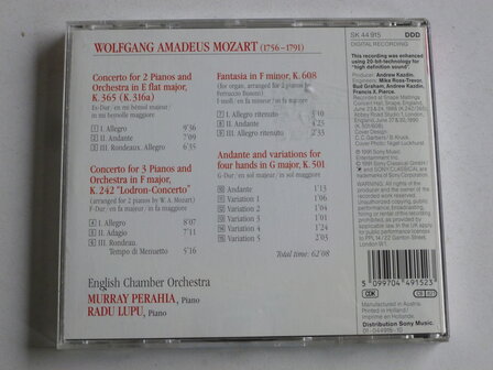 Mozart - Concertos for two and three pianos / Perahia, Lupu