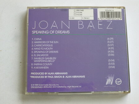 Joan Baez - Speaking of Dreams