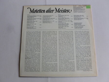 Motetten alter Meister - Rudolf Mauersberger (LP)