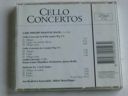 Bach - Cello Concertos / Csaba Onczay, Janos Rolla