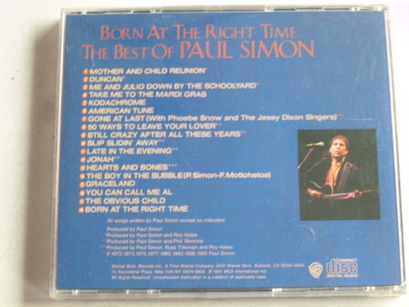Paul Simon - Born at the Right Time / The best of