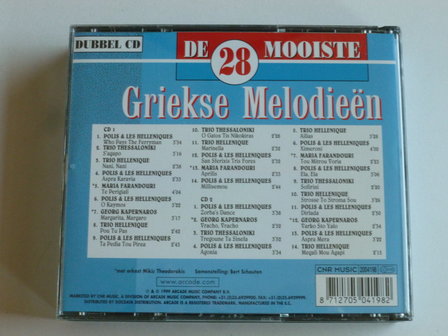 De 28 mooiste Griekse Melodie&euml;n (2 CD)