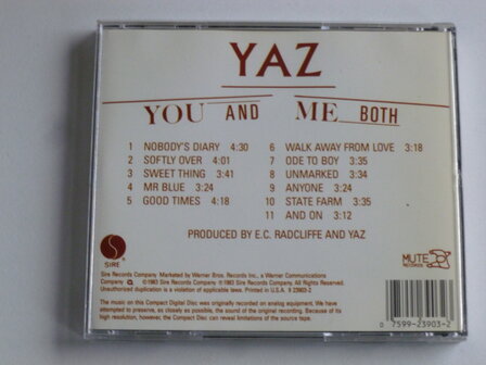 Yaz - You and Me both