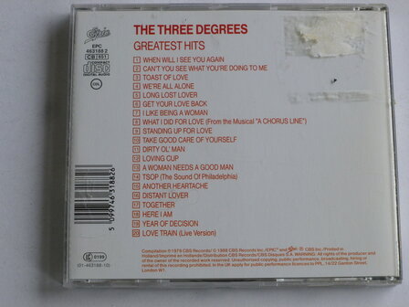 The Three Degrees - Greatest Hits (cbs)