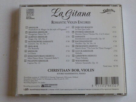 La Gitana - Romantic Violin Encores / Christiaan Bor, Kyoko Hashimoto