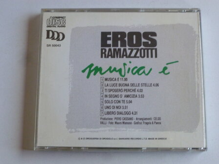 Eros Ramazzotti - Musica &eacute; / 5 Brani Inediti (Greece)