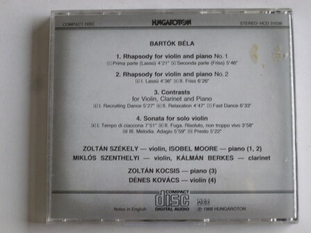 Bela Bartok - Chamber Works / Szekely, Kovacs, Kocsis