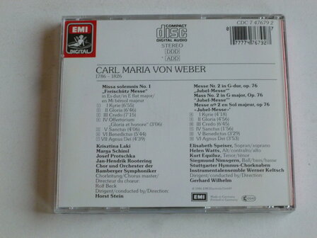 Carl Maria Von Weber - Messe nr. 1 & 2 / Horst Stein / Gerhard Wilhelm