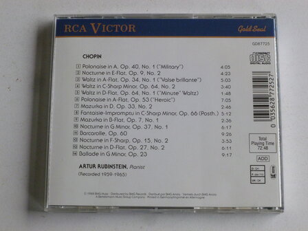 Artur Rubinstein selections from the Chopin Collection