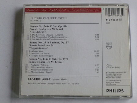 Beethoven - Piano Sonatas 57, 81a / Claudio Arrau
