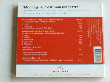 Gijs Boelen - Mon Orgue, C&#039;est mon orchestre