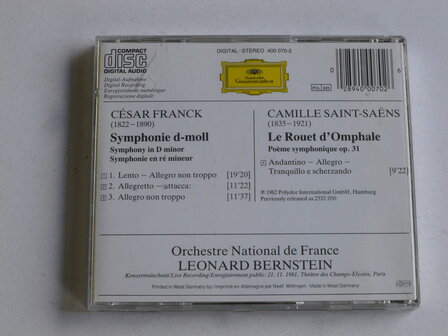 Franck - Symphonie , Saint-Saens / Leonard Bernstein