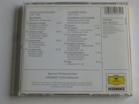 Rossini &amp; Verdi - Overtures / Herbert von Karajan