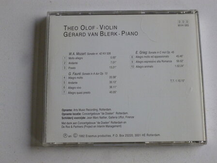 Theo Olof - Violin / Gerard van Blerk - Piano