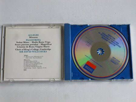 Allegri - Miserere, Palestrina - Stabat Mater / Sir David Willcocks