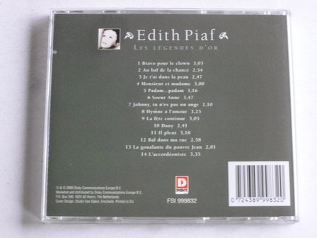 Edith Piaf - Les Legendes D&#039; Or