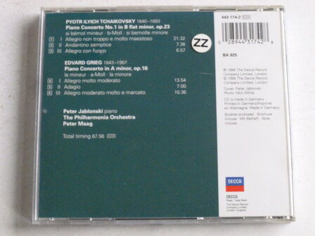 Tchaikovsky - Piano concerto 1 / Peter Jablonski