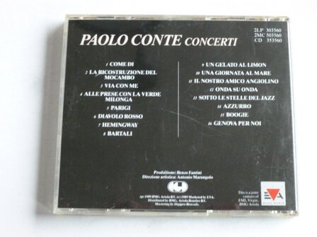 Paolo Conte - Concerti  (EVA)