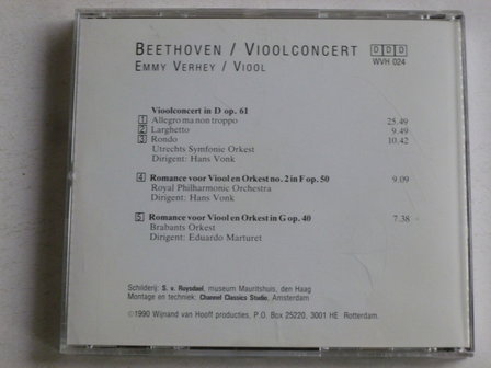 Beethoven - Vioolconcert / Emmy Verhey