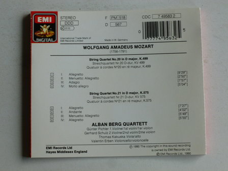 Mozart - String Quartets 20, 21 / Alban Berg Quartett