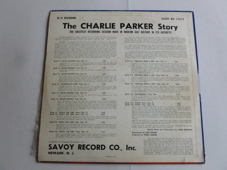 The Charlie Parker Story (savoy) LP