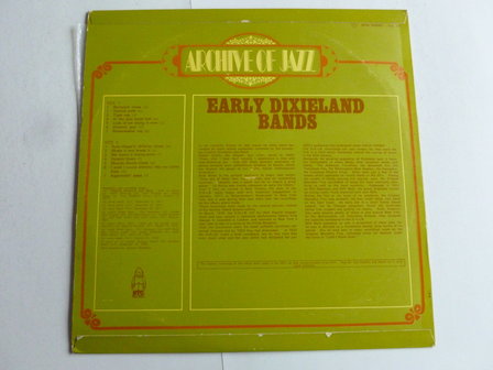 Early Dixieland Bands - Archive of Jazz volume (LP)