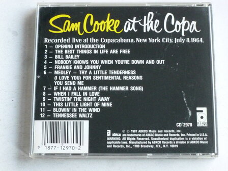 Sam Cooke at the Copa / Live 