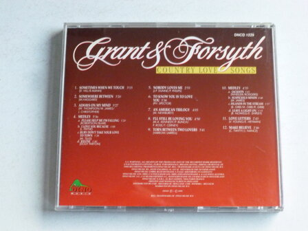 Grant &amp; Forsyth - Country love songs (tv cd)