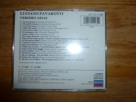 Pavarotti - Verismo Arias