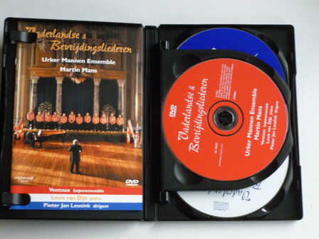 Vaderlandse &amp; Bevrijdingsliederen - Urker Mannen Ensemble, Martin Mans , Louis van Dijk (DVD + 2CD)