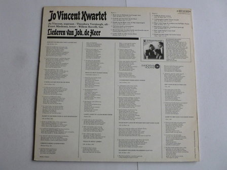 Jo Vincent Kwartet - Liederen van Joh. de Heer (LP)
