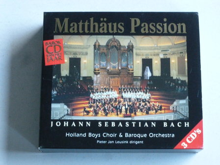 Matth&auml;us Passion - J.S. Bach / Pieter Jan Leusink (3 CD)