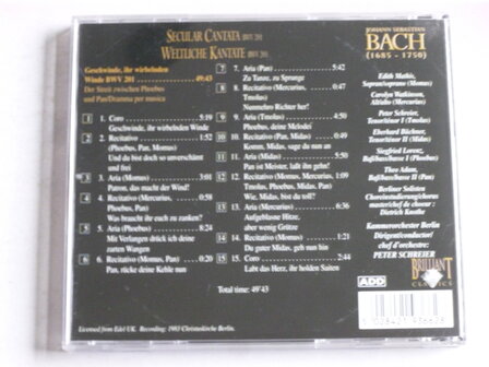 Bach - Secular Cantata bwv 201 / Peter Schreier, Edith Mathis