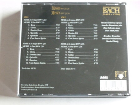 Bach - Masses bwv 233-236 / Peter Schreier, Theo Adam (2 CD)