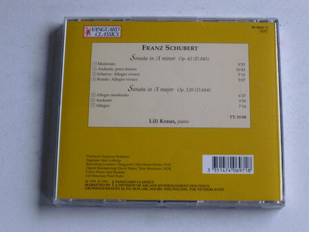 Schubert - Sonata / Lili Kraus