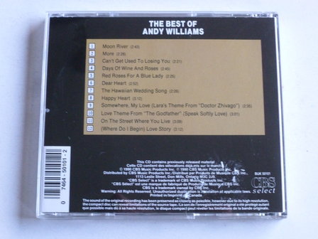 Andy Williams - The best of (canada)