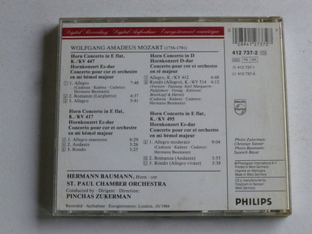 Mozart - The Horn Concertos /  Hermann Baumann