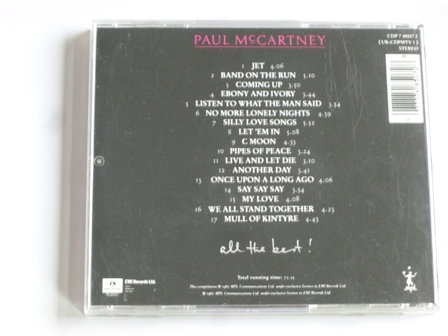 Paul McCartney -  All the best!