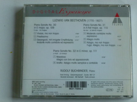 Beethoven - Piano Sonatas 109, 110, 111 / Rudolf Buchbinder