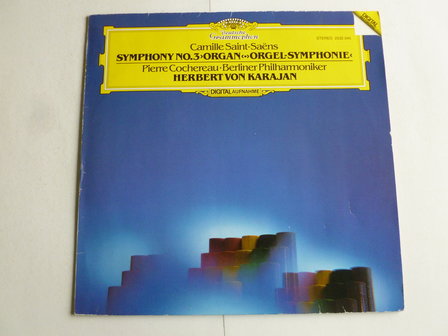 Saint-Saens - Symph. 3 Orgel / Pierre Cochereau, Herbert von Karajan (LP)