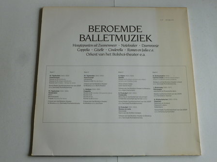 Beroemde Balletmuziek - Orkest van het Bolshoi theater (2 LP)