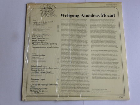 Mozart - Kr&ouml;nungsmesse / Helen Donath, Maria Friesenhausen (LP)